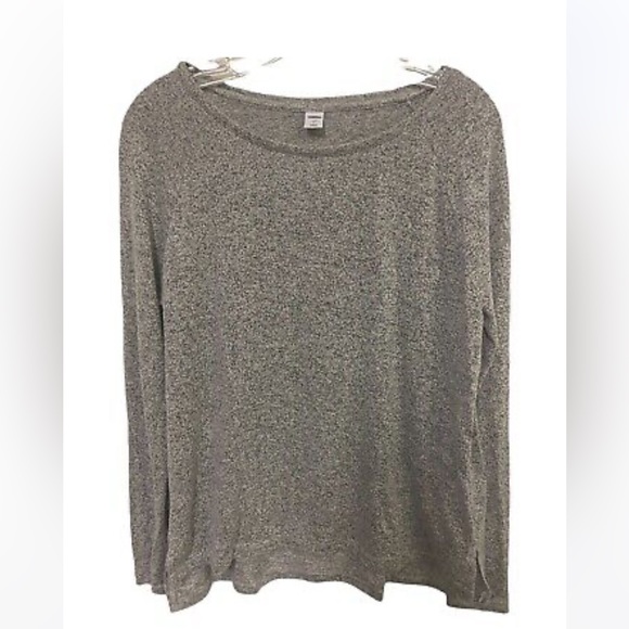Old Navy Tops - OLD NAVY | round neck / crew neck gray long sleeve sweater
